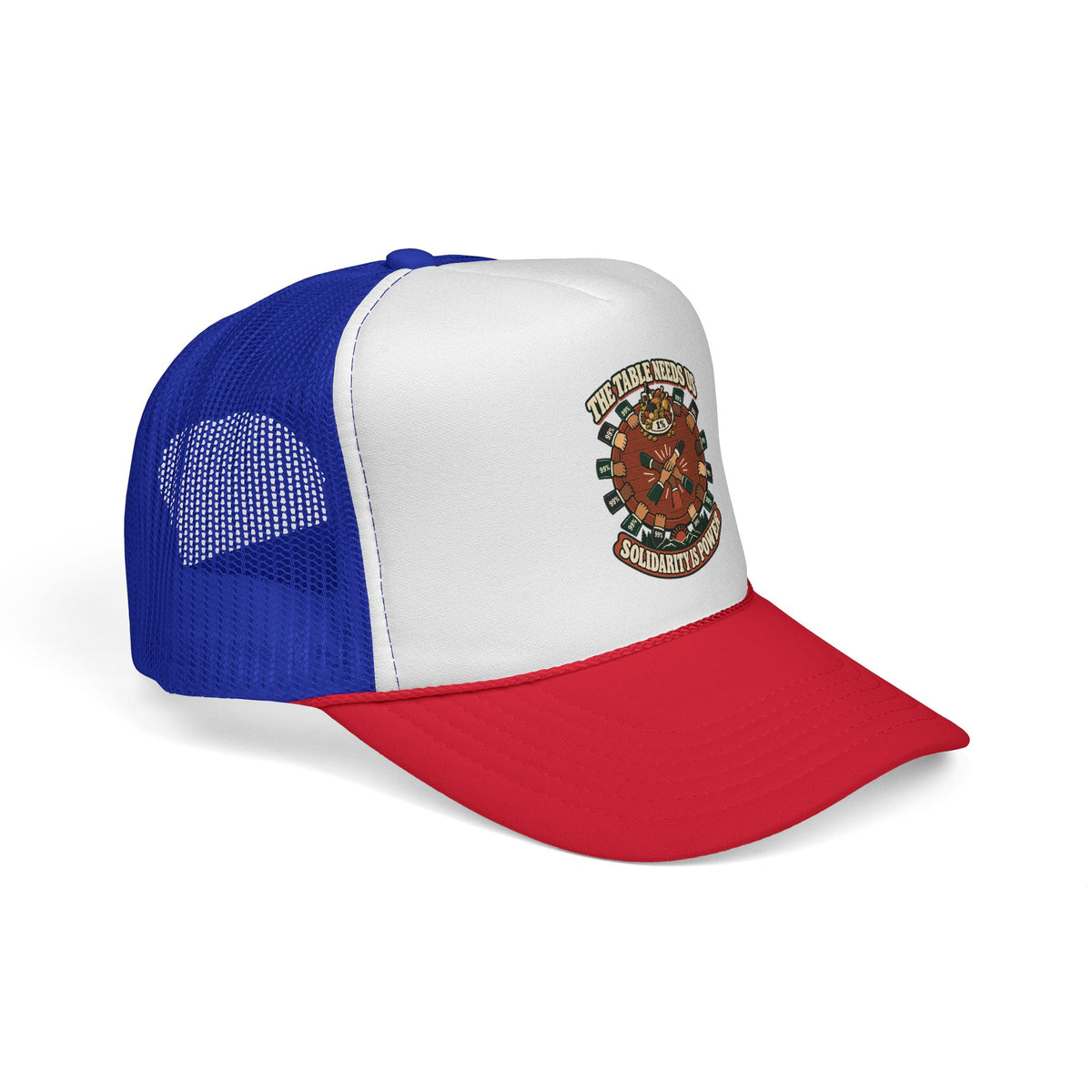 Casquette trucker message social « The Table Needs Us »