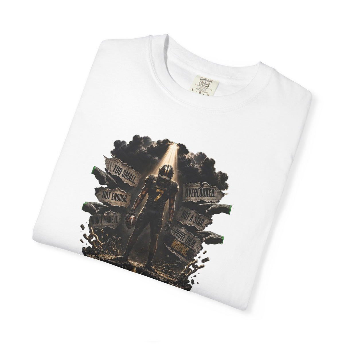 T-shirt soccer motivation « Against the World »