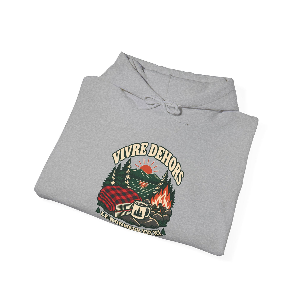 Hoodie plein air canadien « Vivre Dehors »