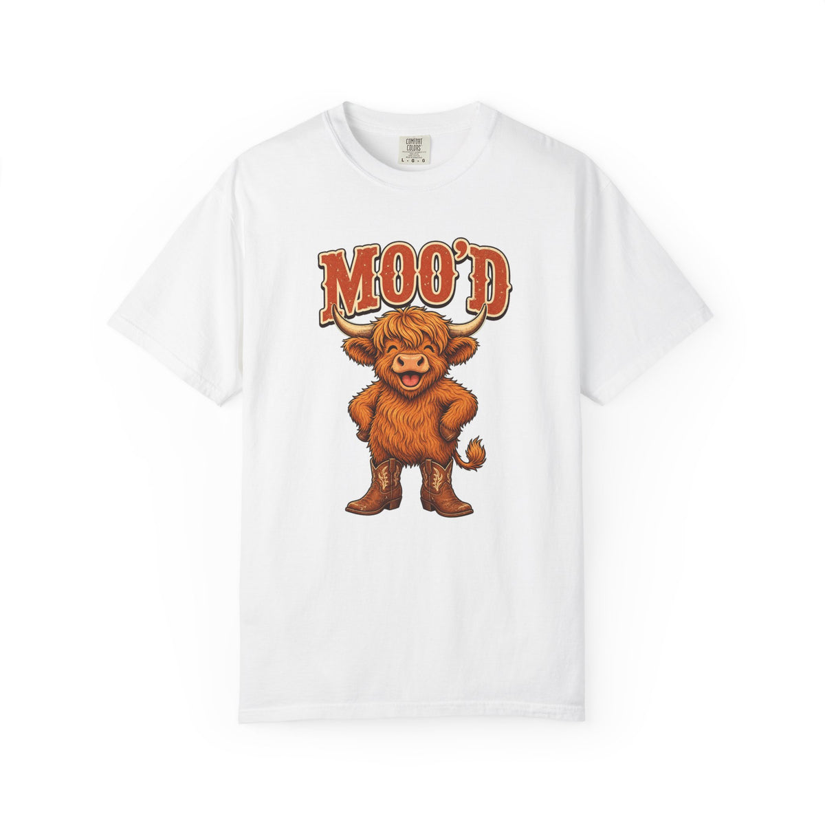T-shirt rétro « Moo'd »