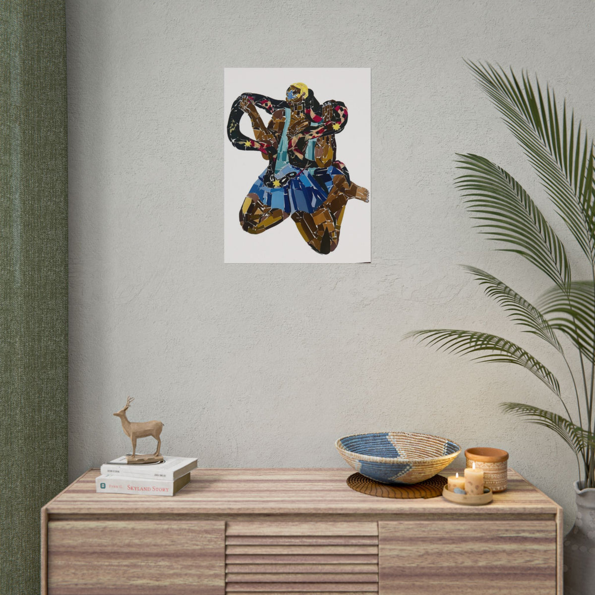 Affiche art mural « Danseuse en mosaïque »