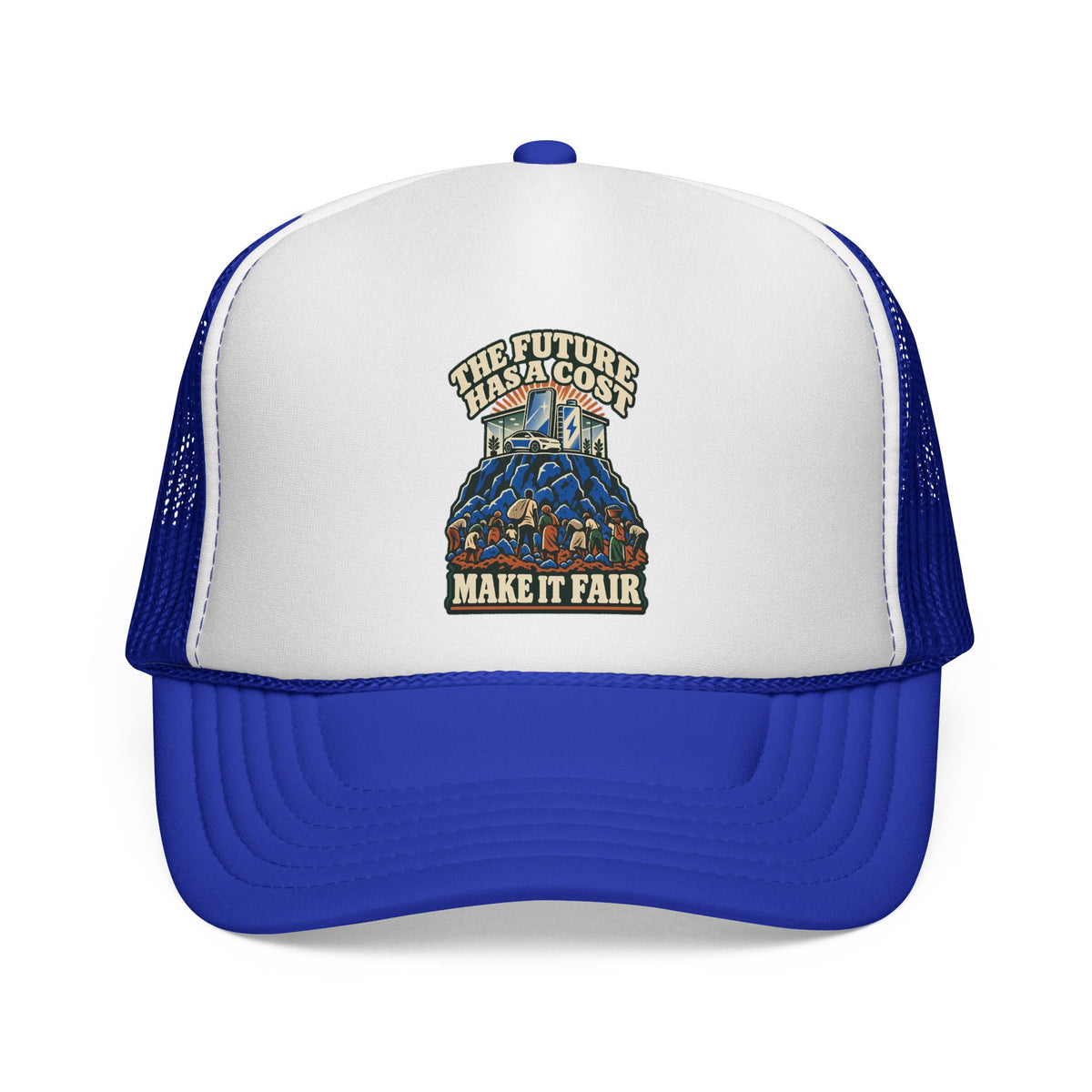 Casquette trucker message social « The Future Has a Cost »