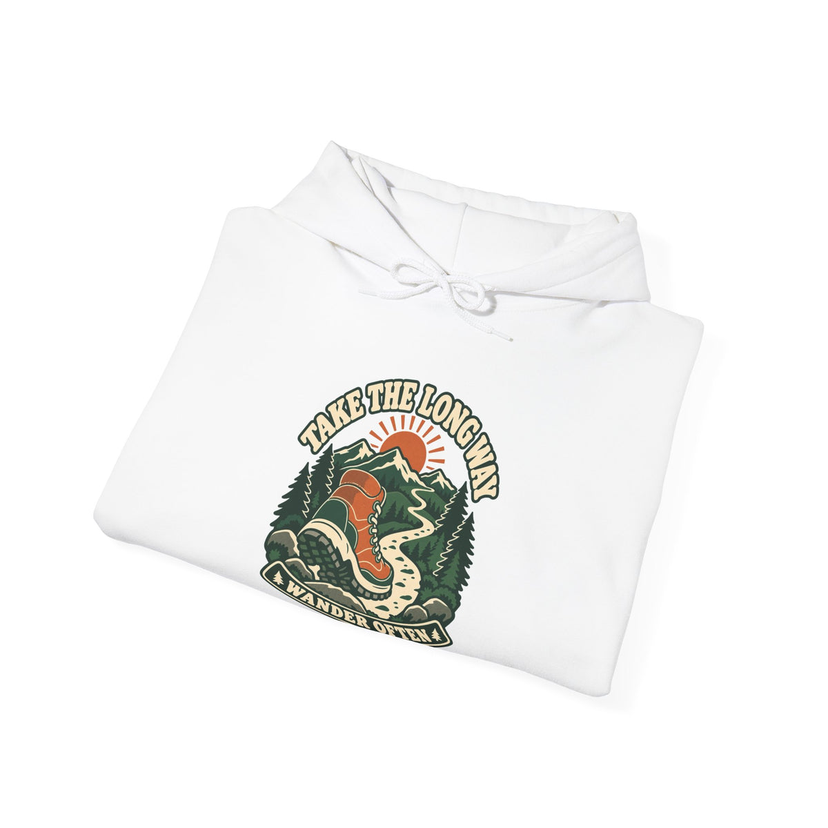 Hoodie plein air canadien « Take the Long Way »