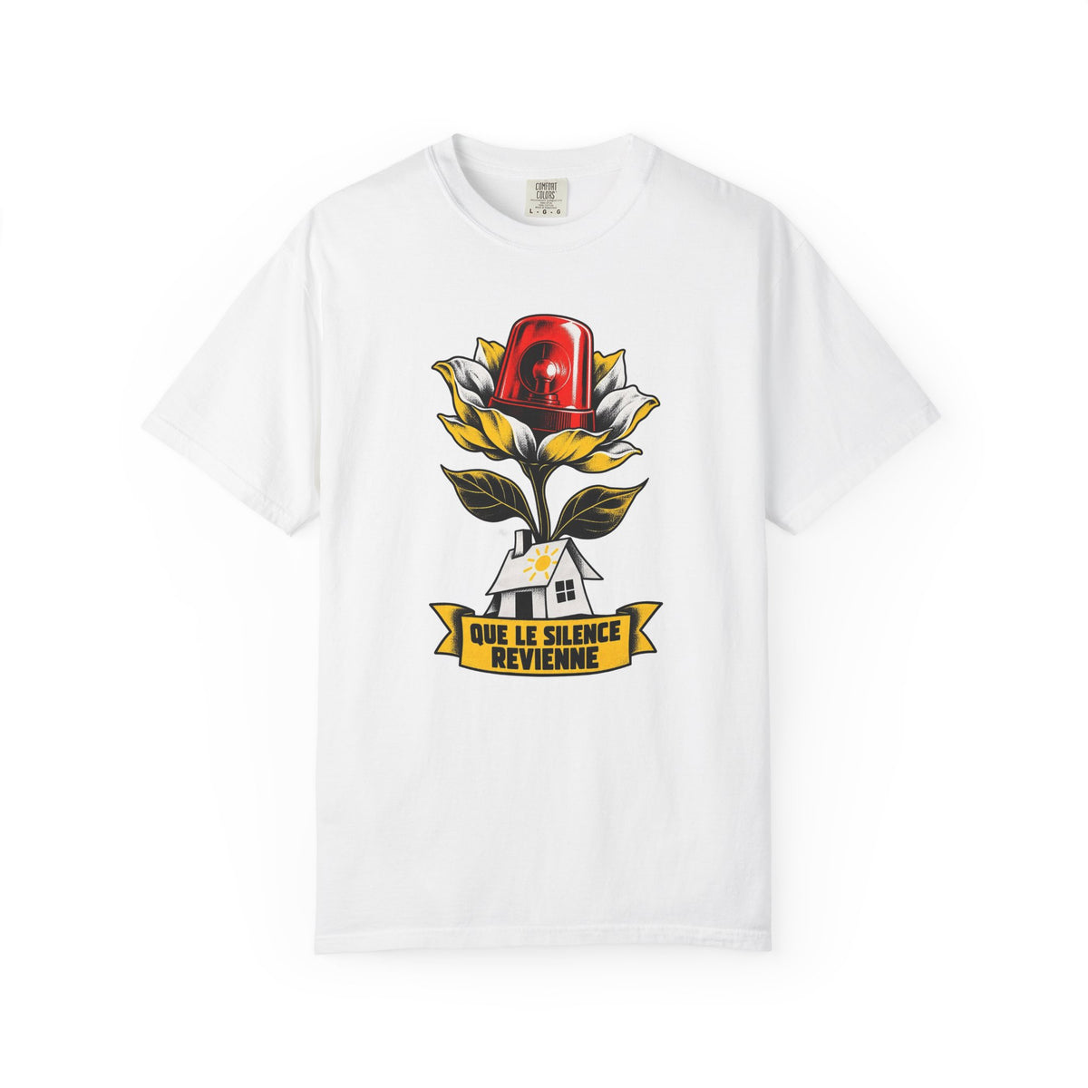 T-shirt unisexe « Que le silence revienne »