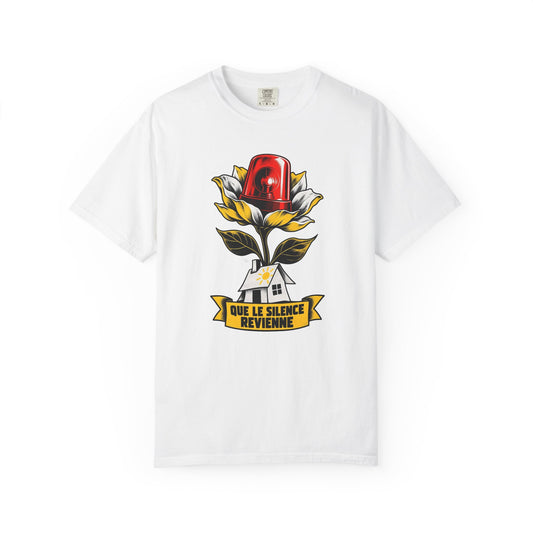 T-shirt unisexe « Que le silence revienne »