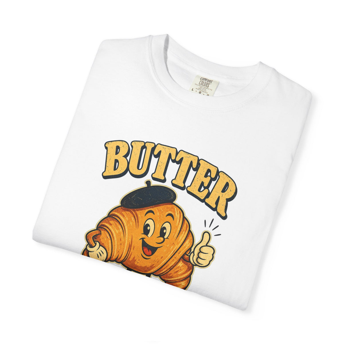T-shirt rétro humour beurre « Butter Believe It »