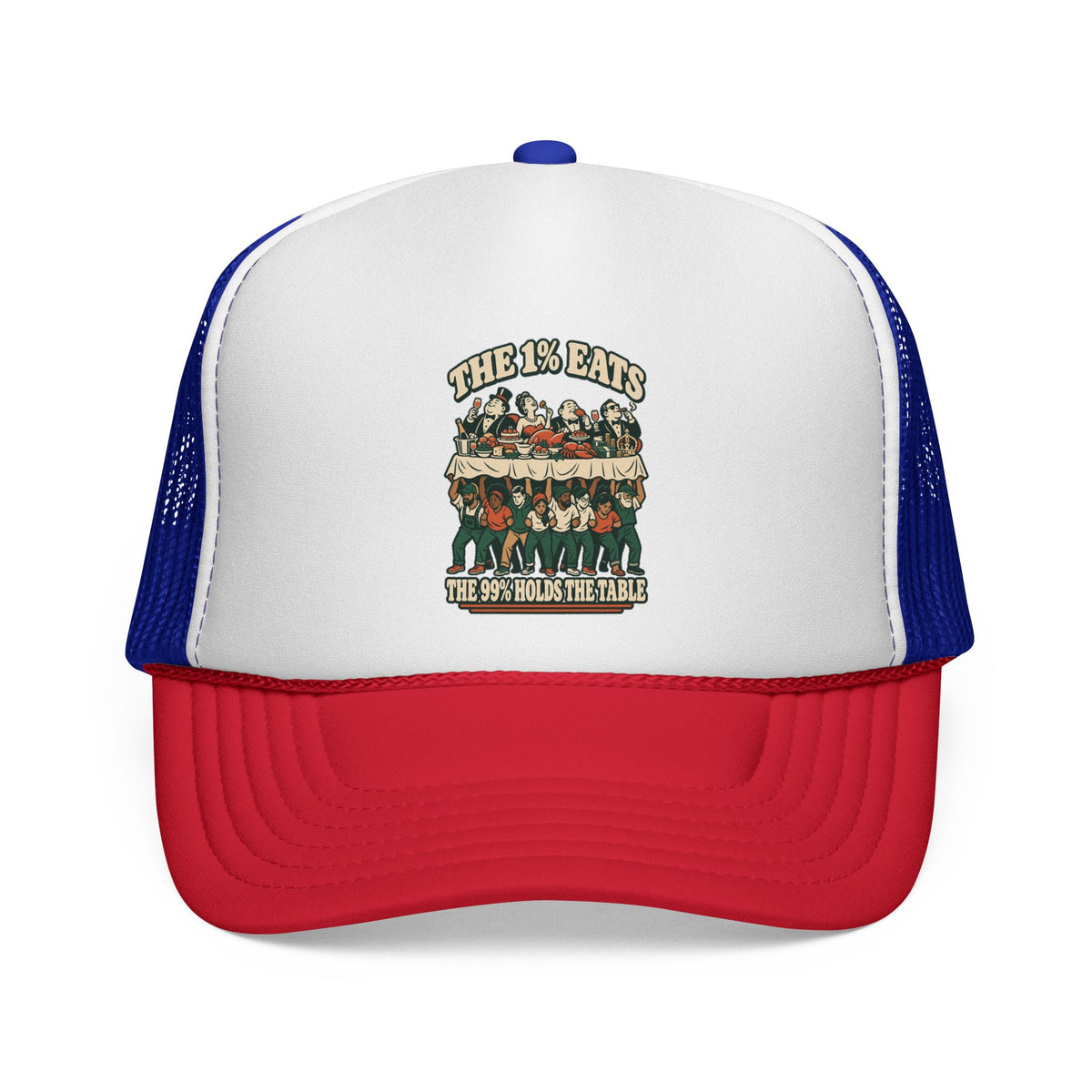 Casquette trucker message social « The 1% Eats »