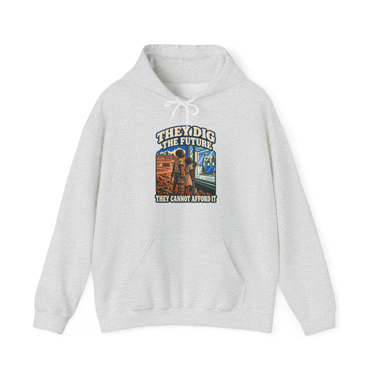 Hoodie message social « They Dig the Future »