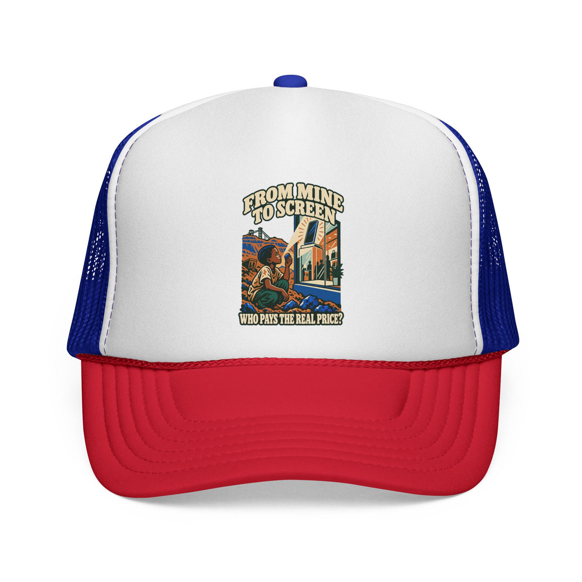 Casquette trucker message social « From Mine to Screen »