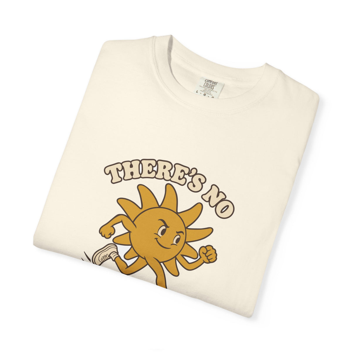 T-shirt course à pied rétro « Soleil Mascotte »