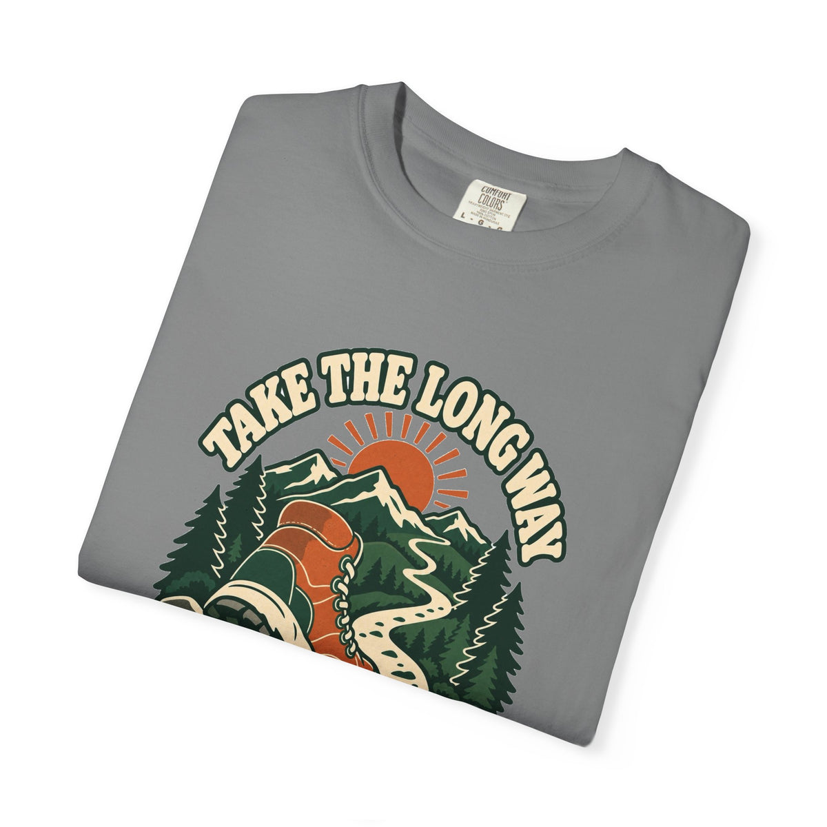 T-shirt plein air canadien « Take the Long Way »