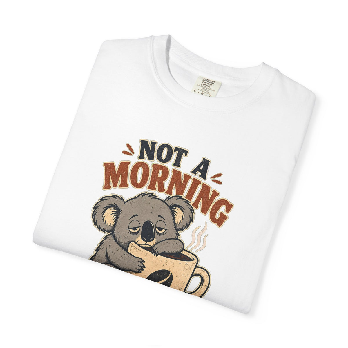 T-shirt rétro humour koala « Not a Morning Koala »
