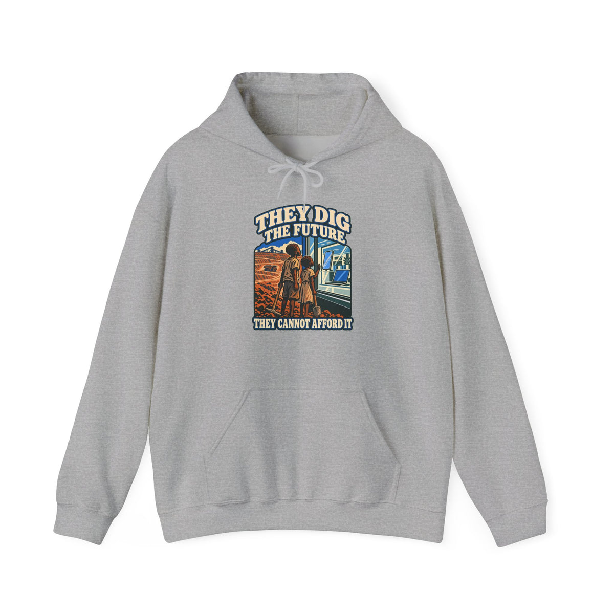 Hoodie message social « They Dig the Future »