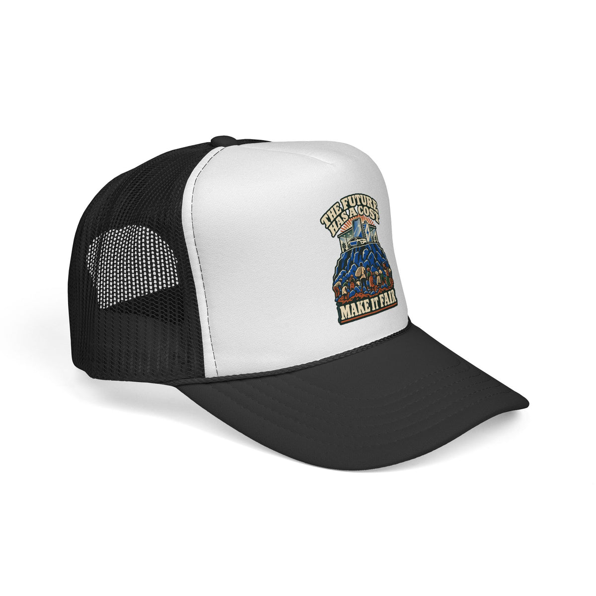 Casquette trucker message social « The Future Has a Cost »