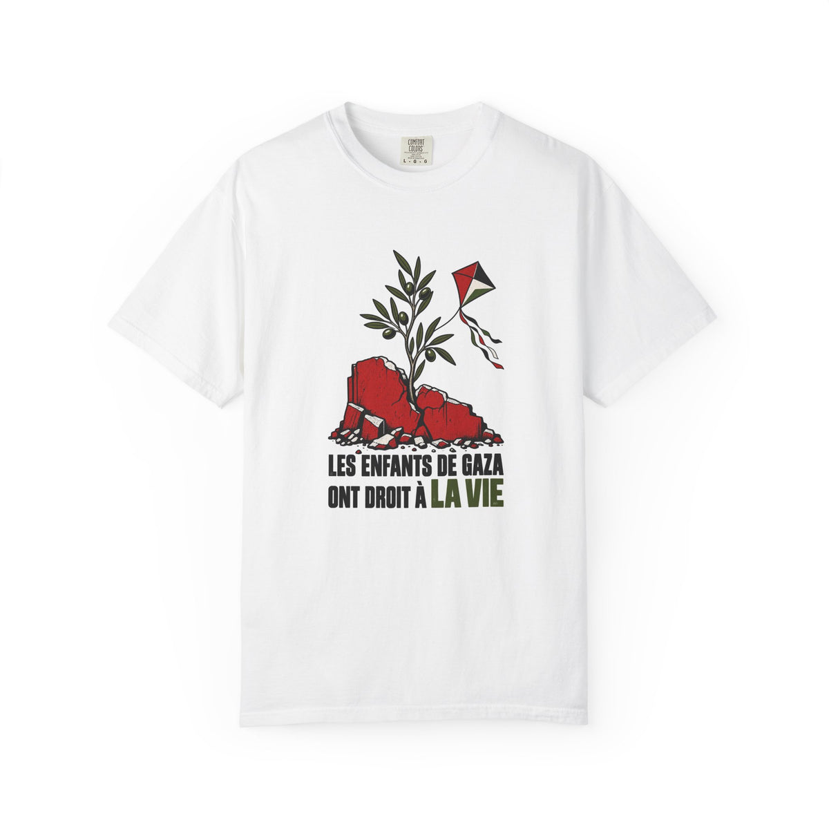 T-shirt unisexe « Les enfants de Gaza ont droit à la vie »