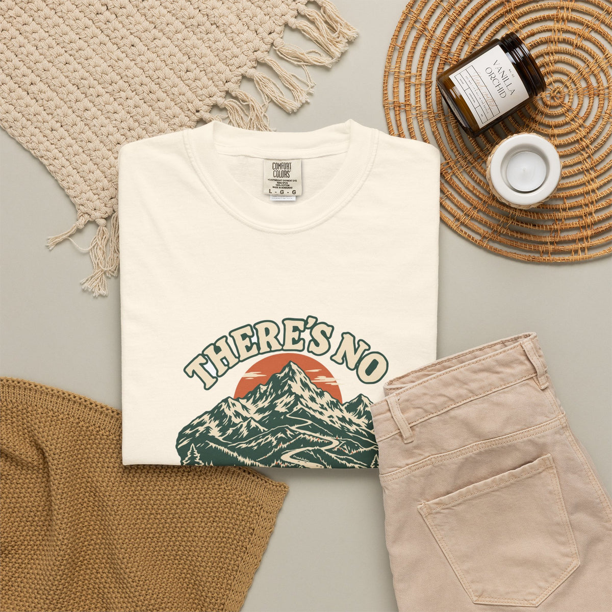 T-shirt course à pied rétro « Sentier de Montagne »