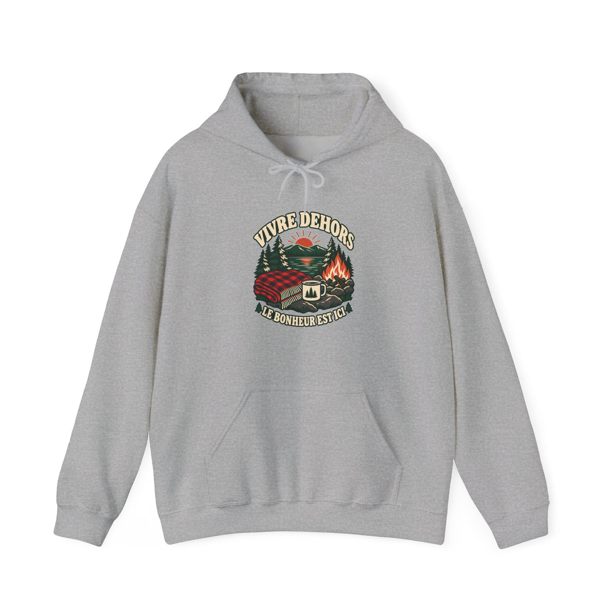 Hoodie plein air canadien « Vivre Dehors »