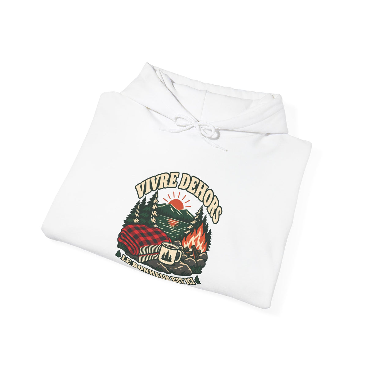Hoodie plein air canadien « Vivre Dehors »