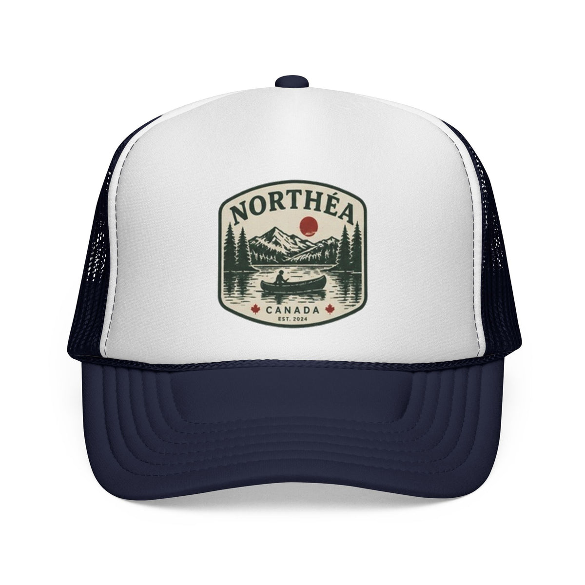 Casquette trucker canadienne « Lac et Canot »