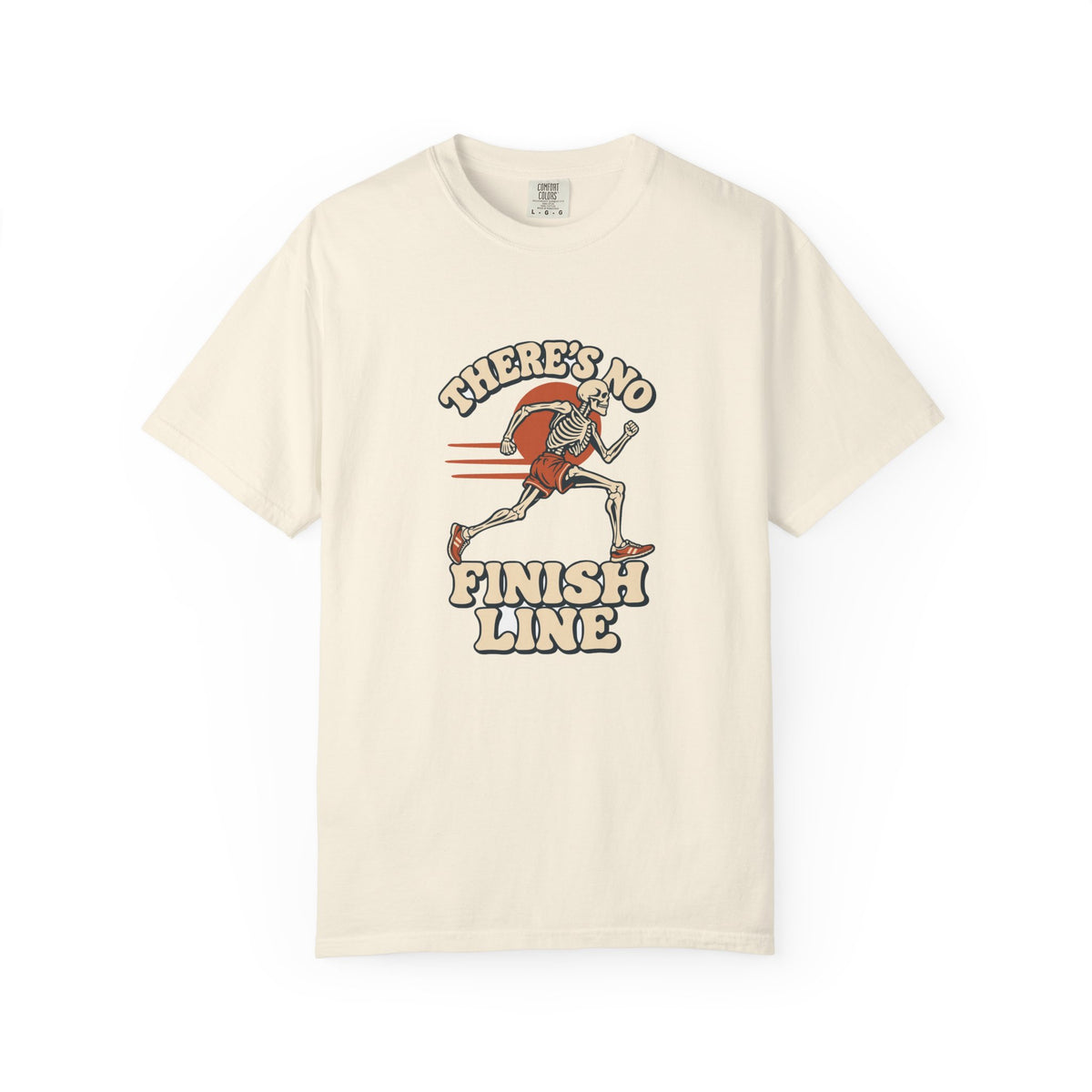 T-shirt course à pied rétro « Squelette »