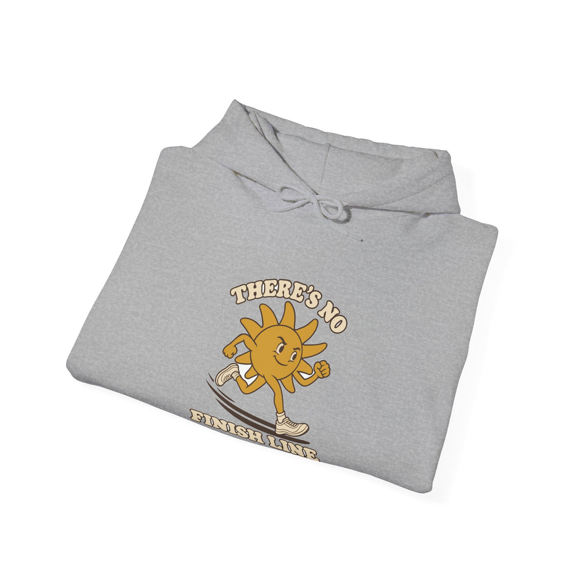 Hoodie course à pied rétro « Soleil Mascotte »