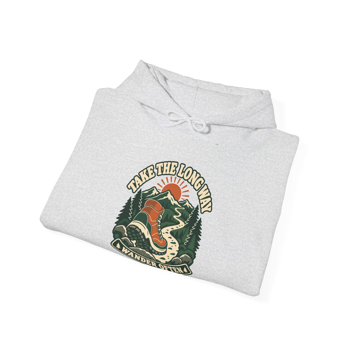 Hoodie plein air canadien « Take the Long Way »