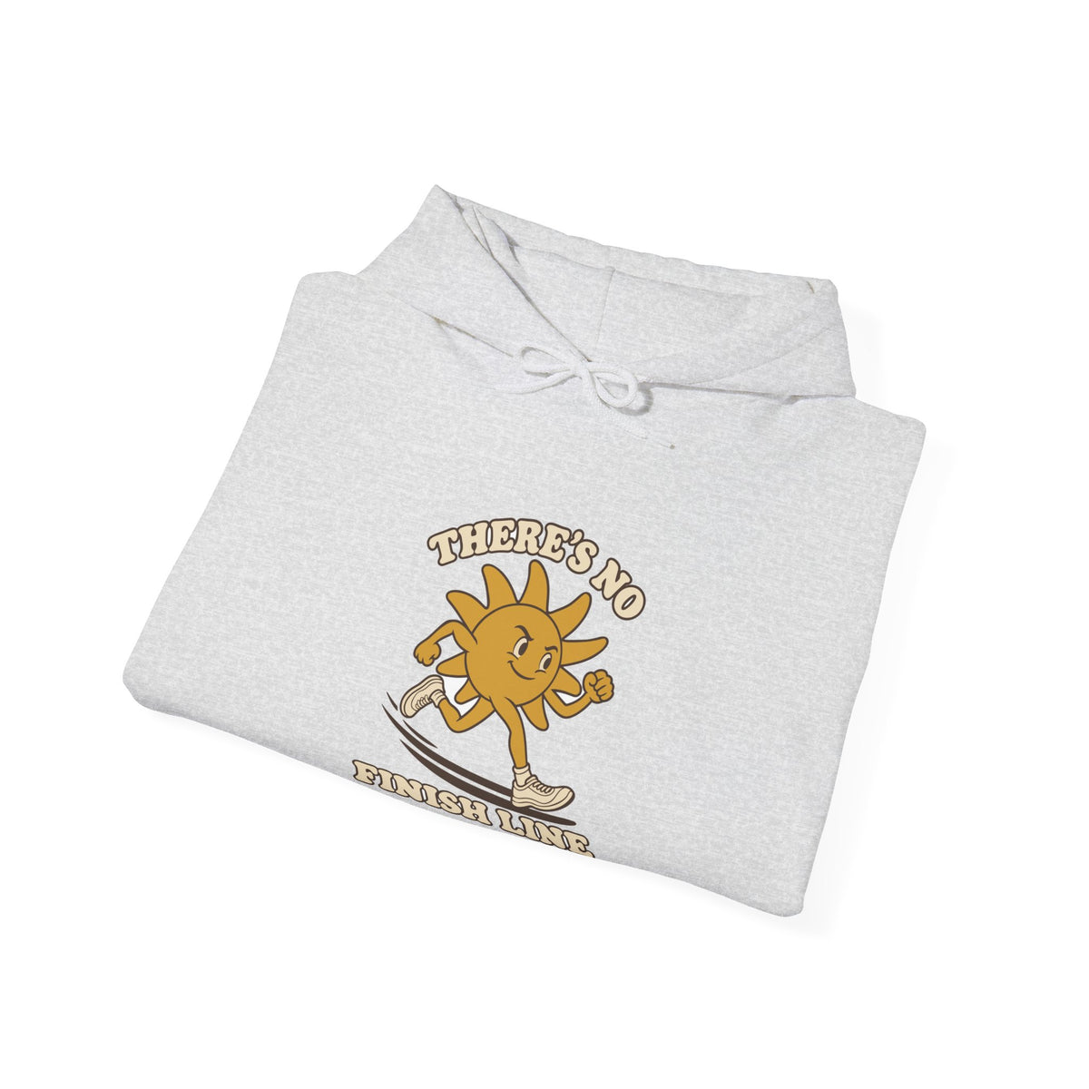 Hoodie course à pied rétro « Soleil Mascotte »
