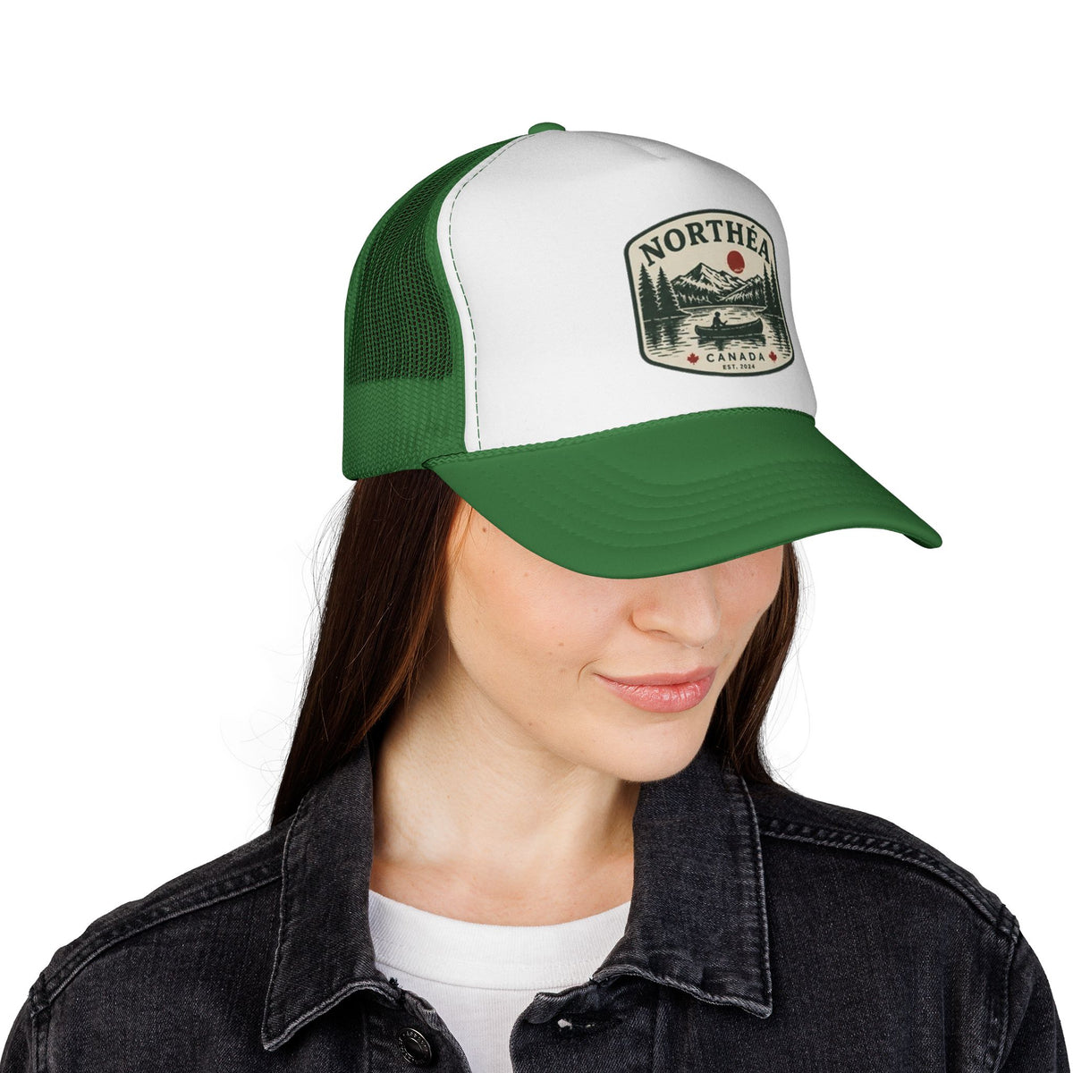 Casquette trucker canadienne « Lac et Canot »