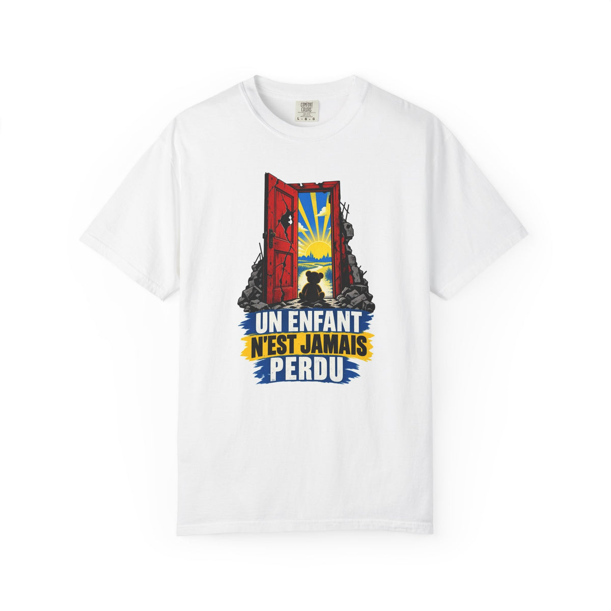 T-shirt unisexe « Un enfant n'est jamais perdu »