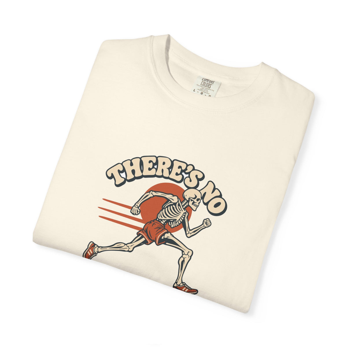 T-shirt course à pied rétro « Squelette »