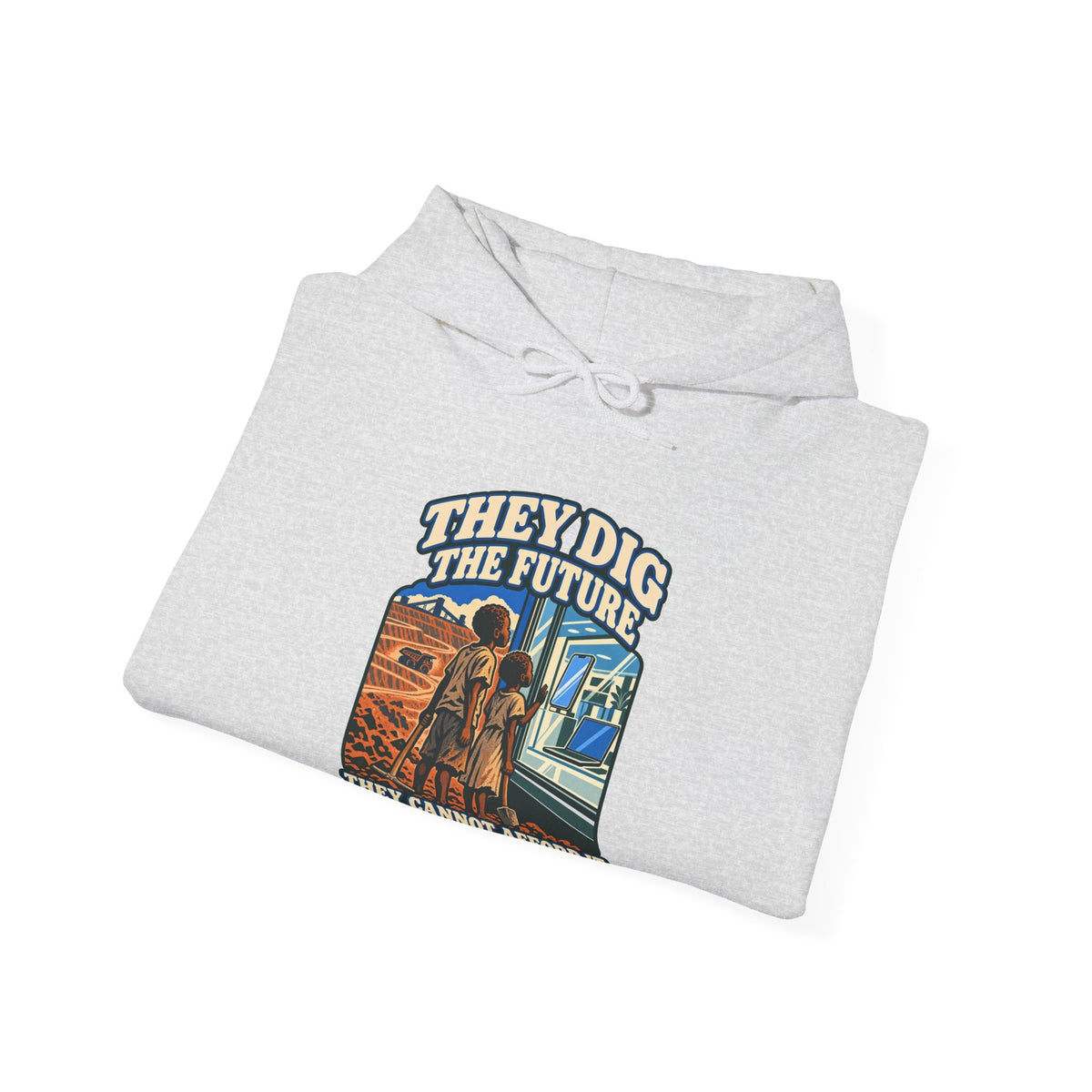 Hoodie message social « They Dig the Future »