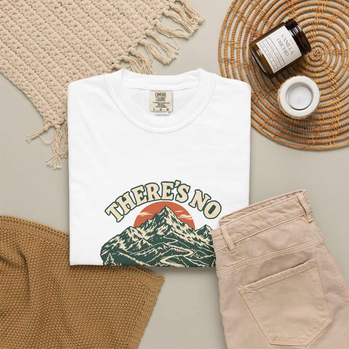 T-shirt course à pied rétro « Sentier de Montagne »