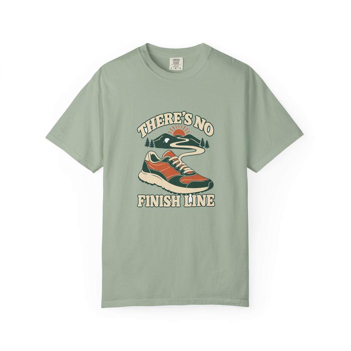 T-shirt course à pied rétro « Chaussure à Lacet »