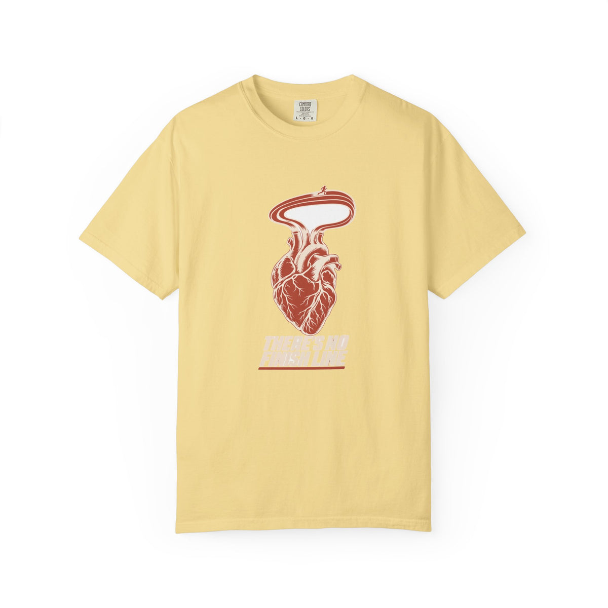 T-shirt course à pied rétro « Cœur de Piste »