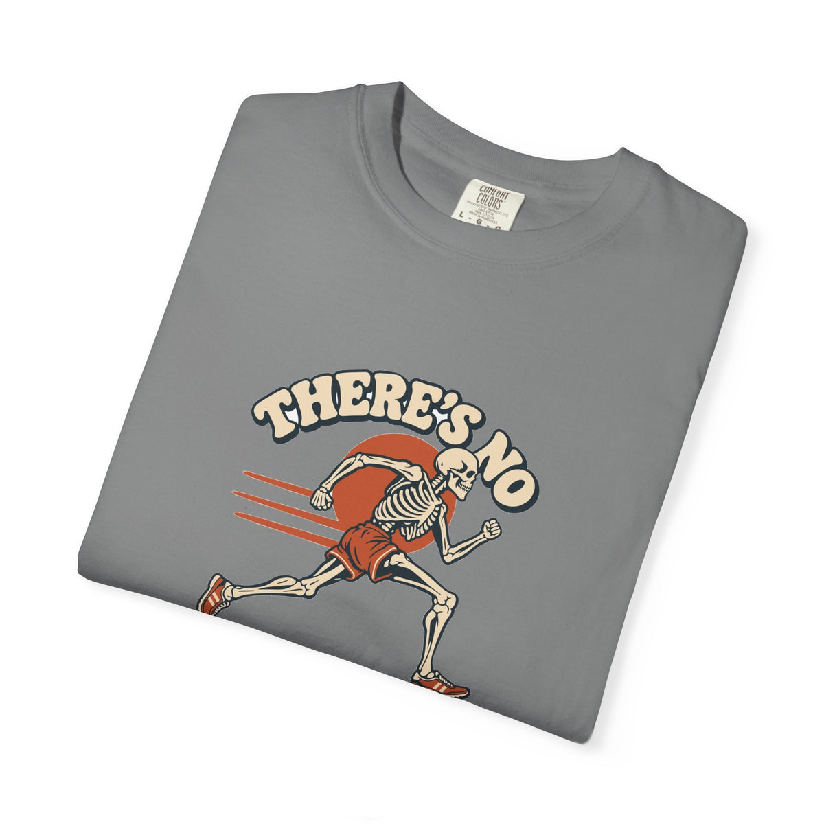 T-shirt course à pied rétro « Squelette »