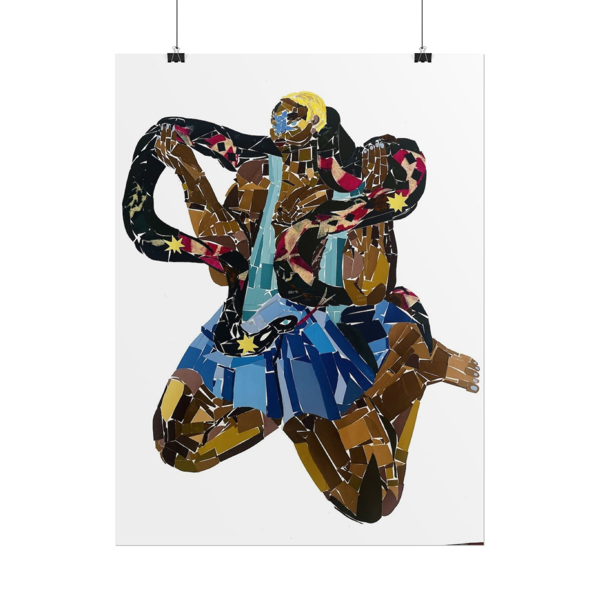 Affiche art mural « Danseuse en mosaïque »