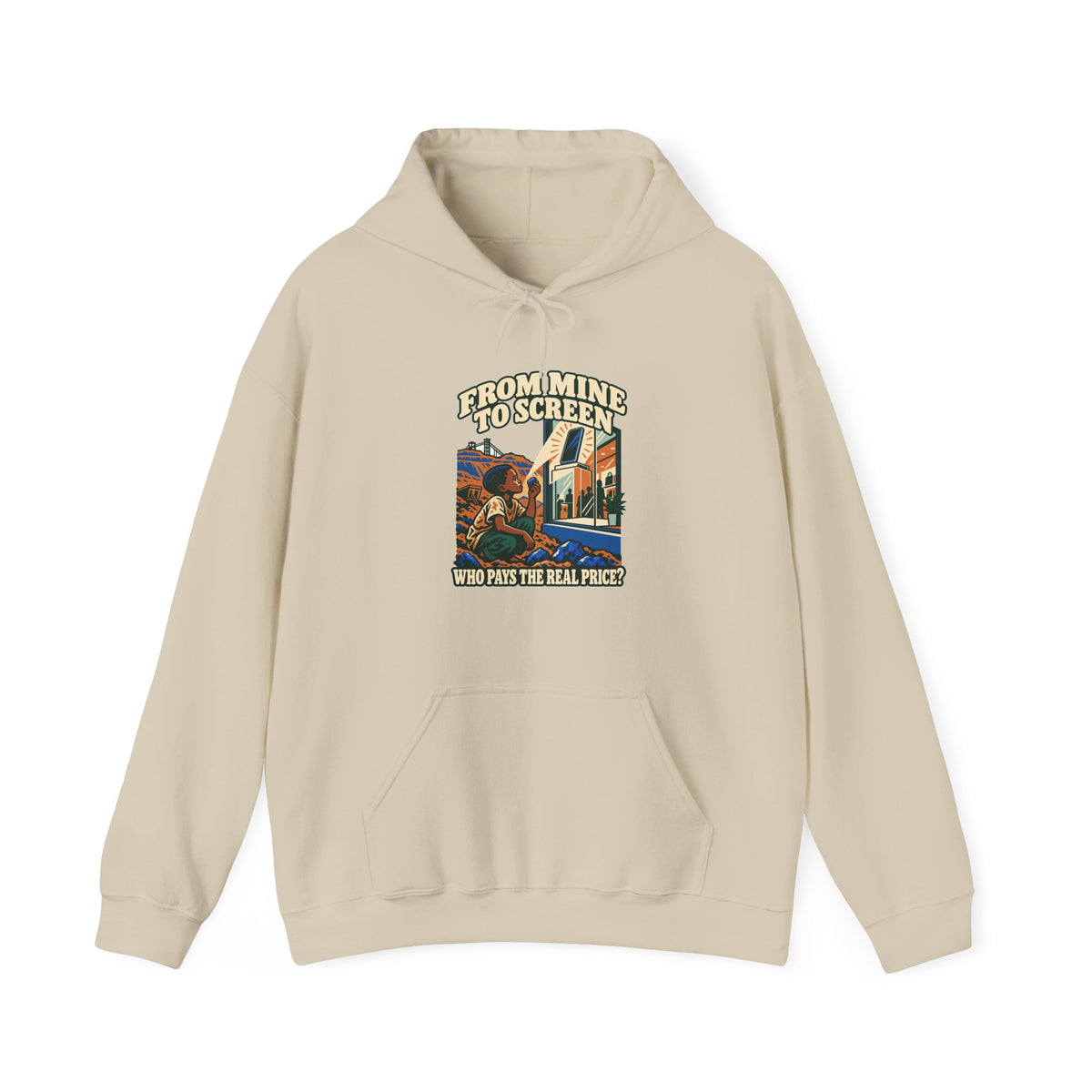 Hoodie message social « From Mine to Screen »