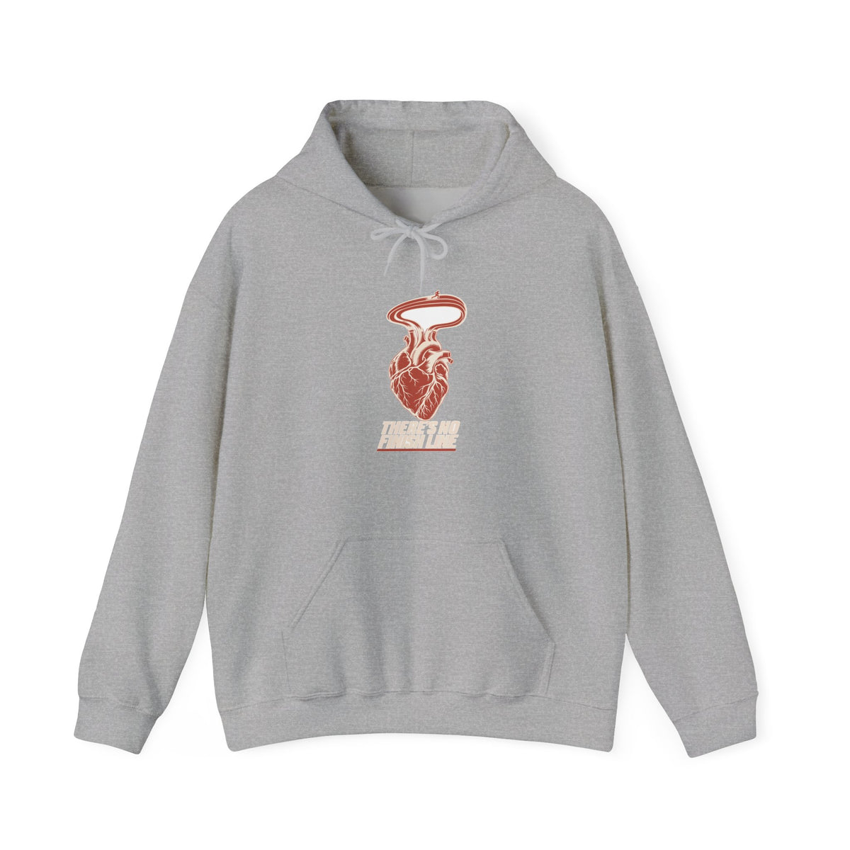 Hoodie course à pied rétro « Cœur de Piste »