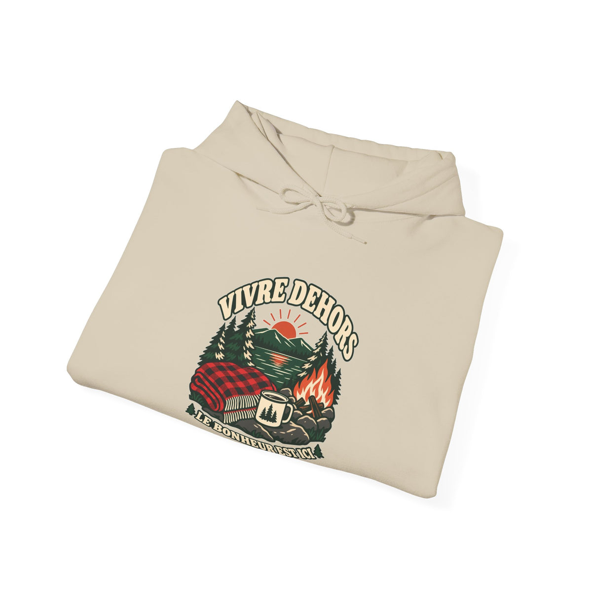 Hoodie plein air canadien « Vivre Dehors »