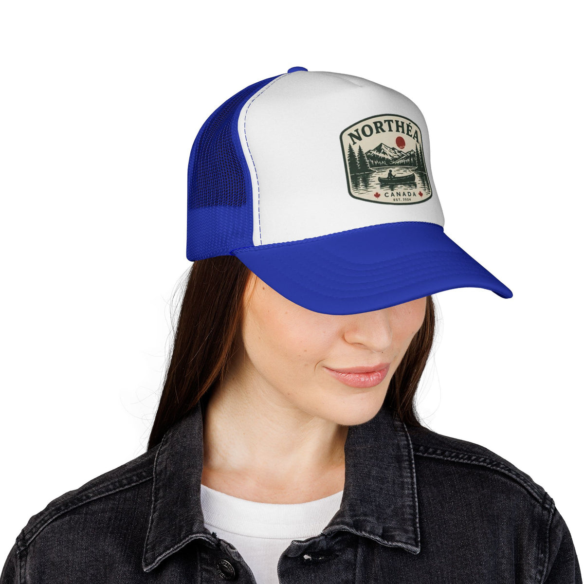 Casquette trucker canadienne « Lac et Canot »