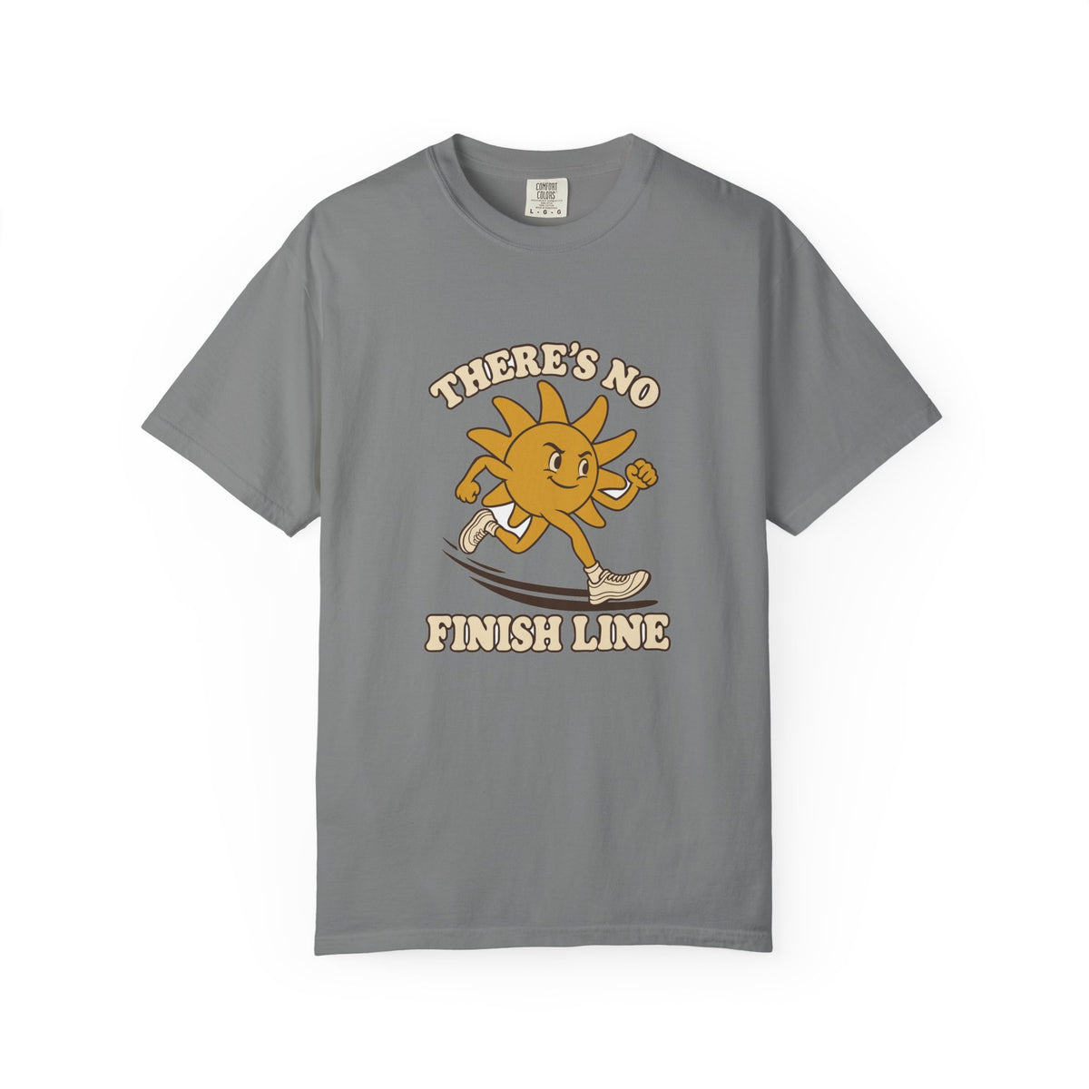T-shirt course à pied rétro « Soleil Mascotte »