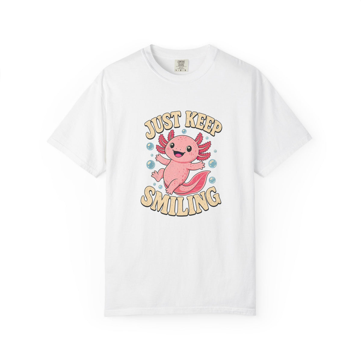 T-shirt rétro « Just Keep Smiling »