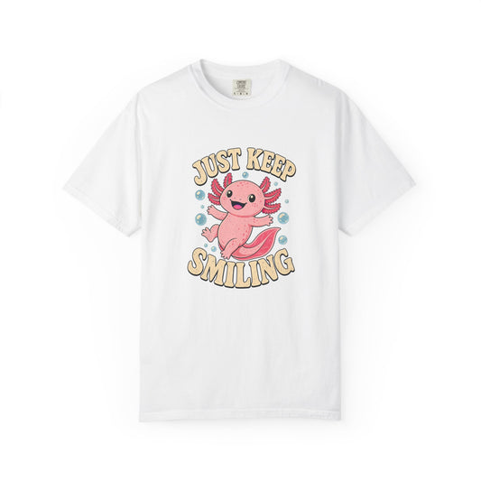 T-shirt rétro « Just Keep Smiling »