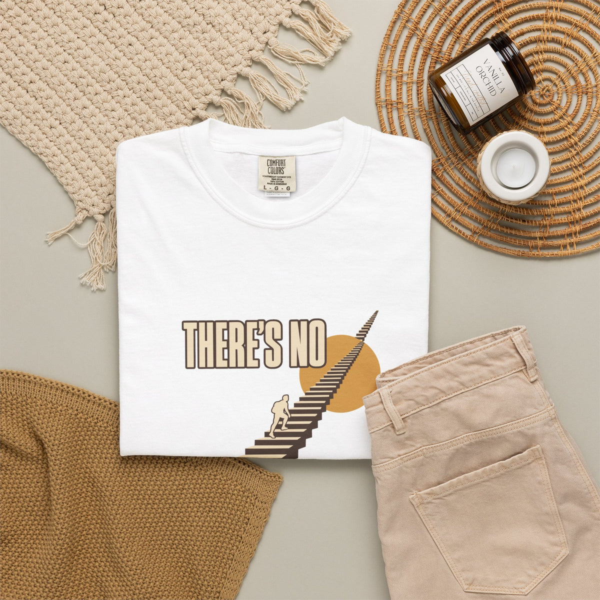 T-shirt course à pied rétro « Escalier »