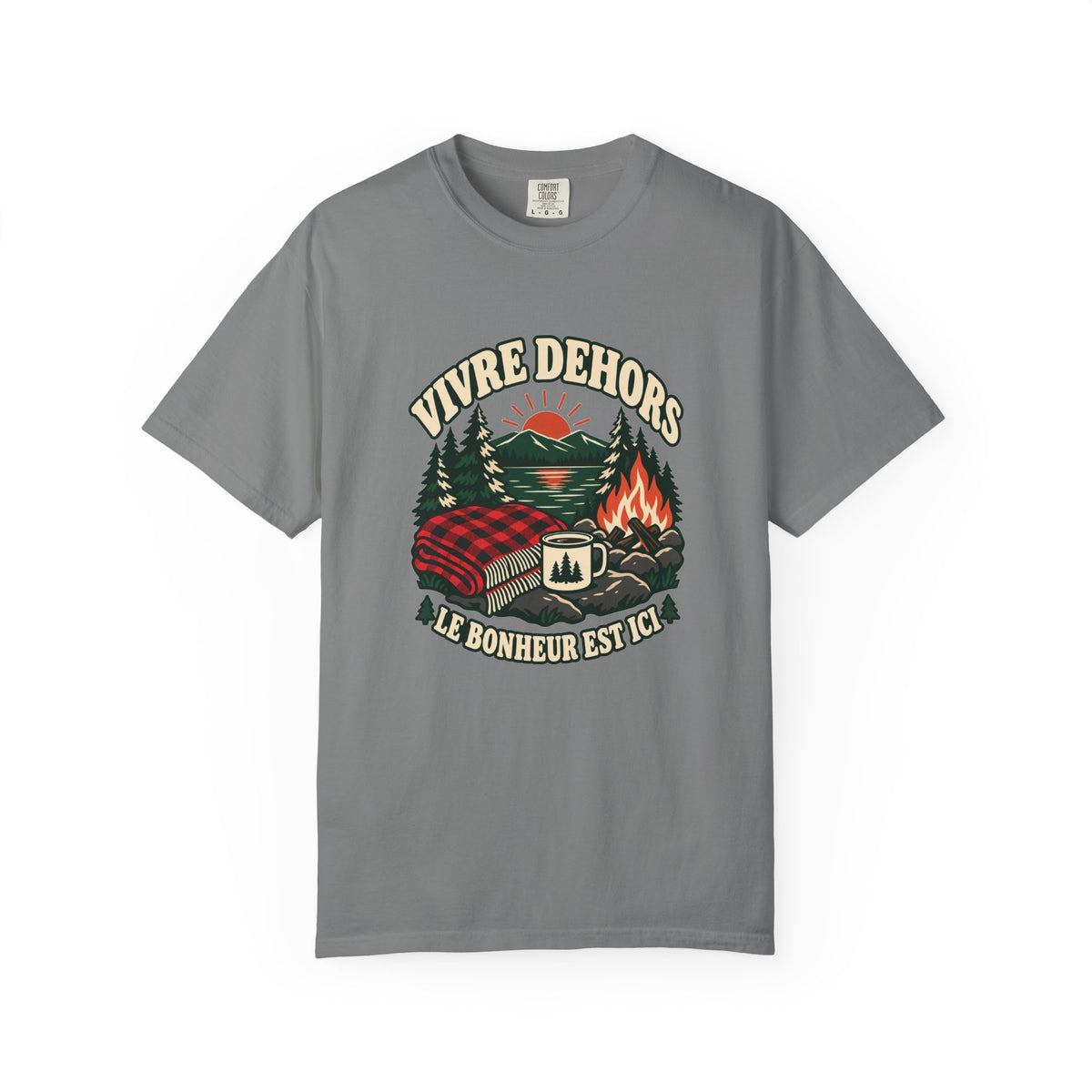 T-shirt plein air canadien « Vivre Dehors »