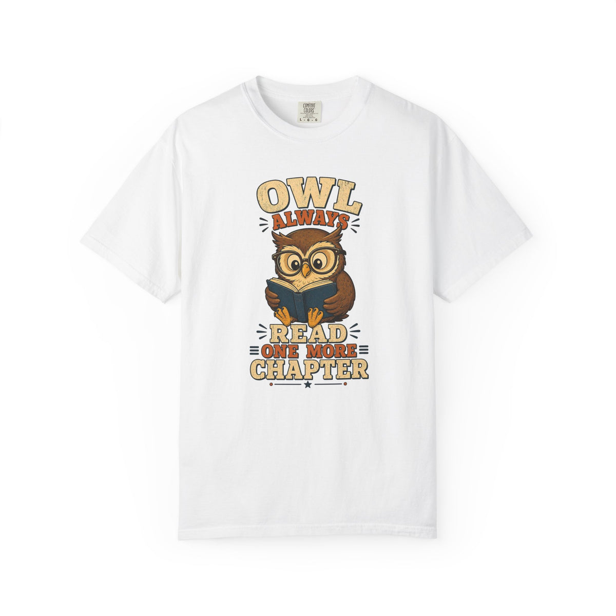 T-shirt rétro « Owl Always Read One More Chapter »