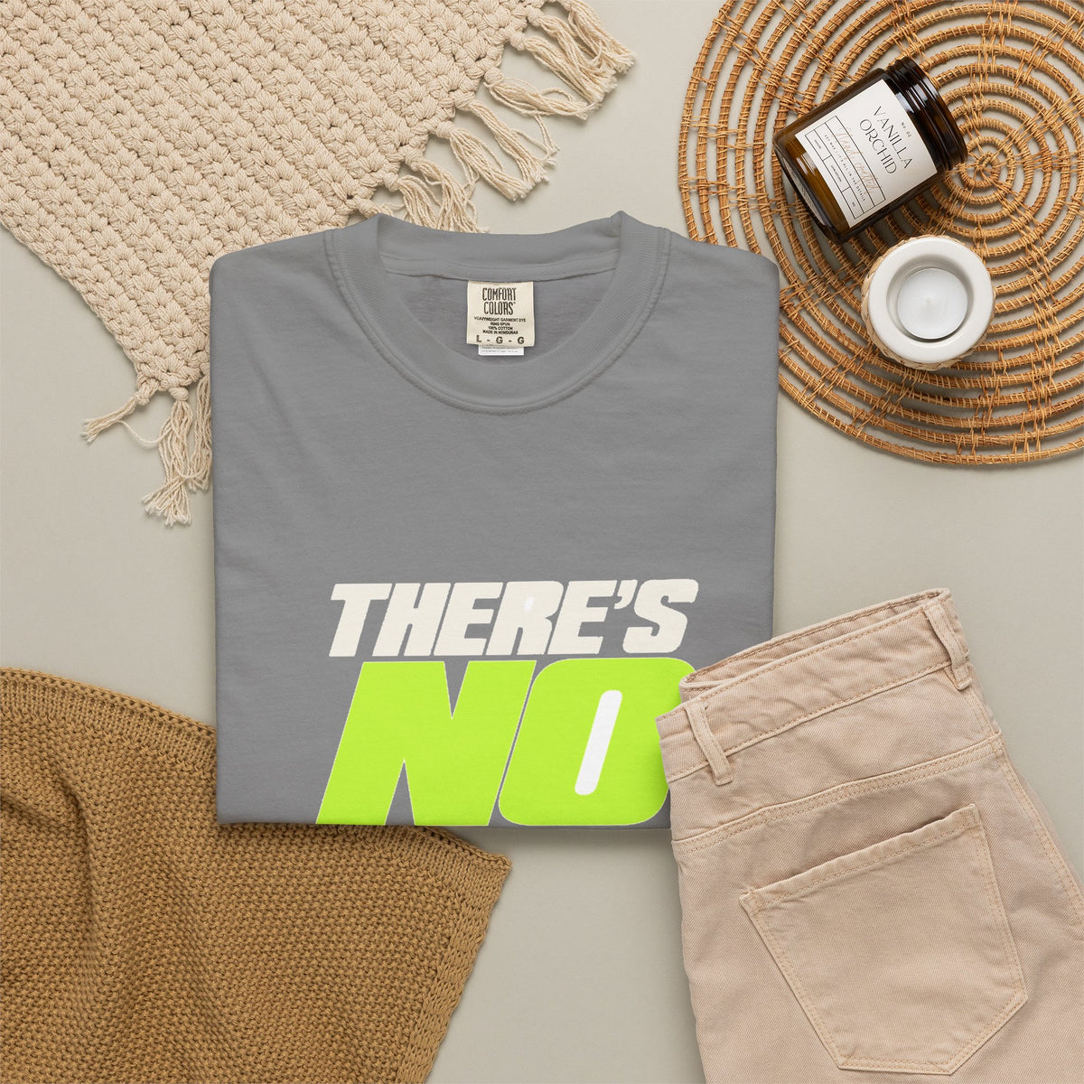 T-shirt course à pied rétro « No Neon »