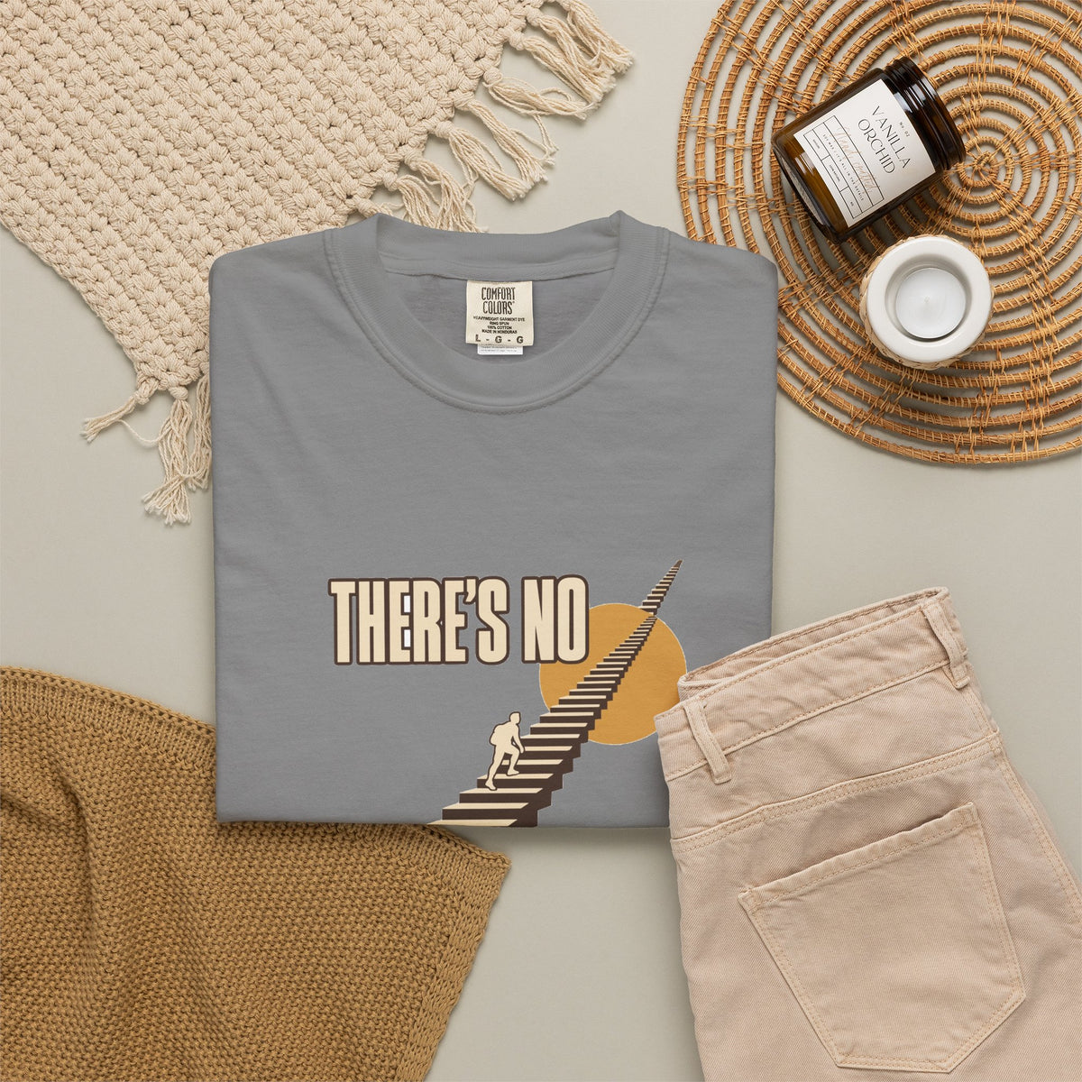 T-shirt course à pied rétro « Escalier »
