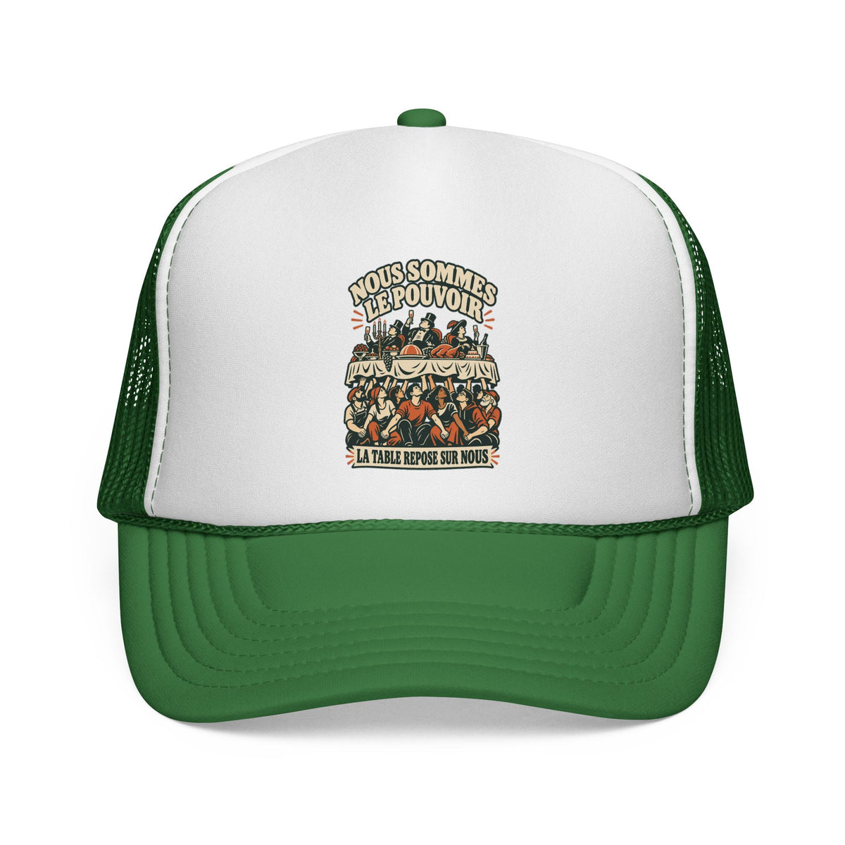Casquette trucker message social « Nous sommes le pouvoir »