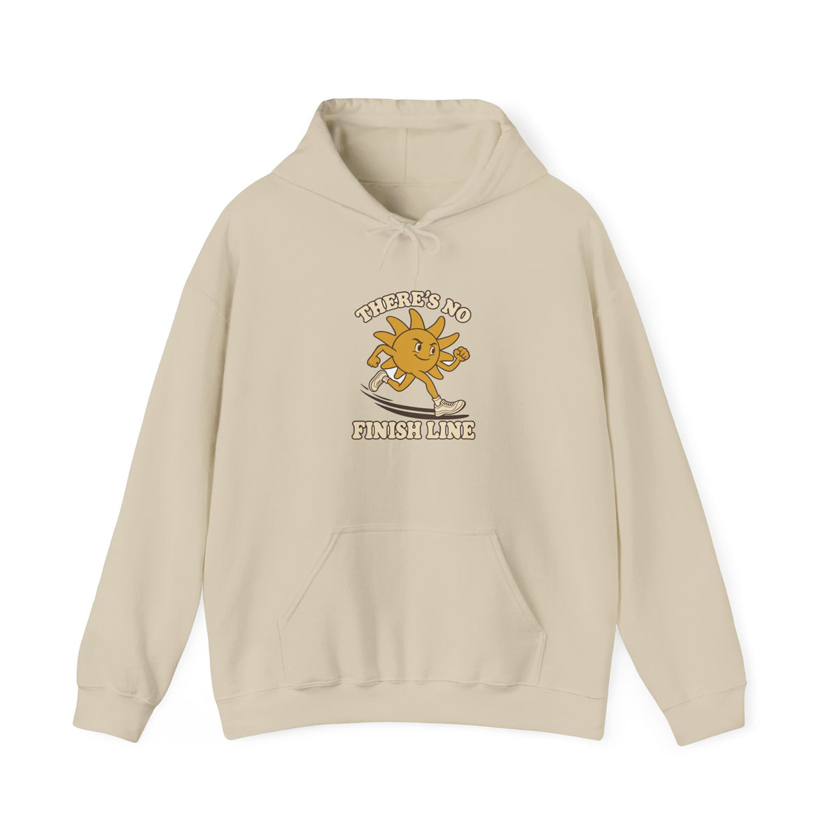 Hoodie course à pied rétro « Soleil Mascotte »